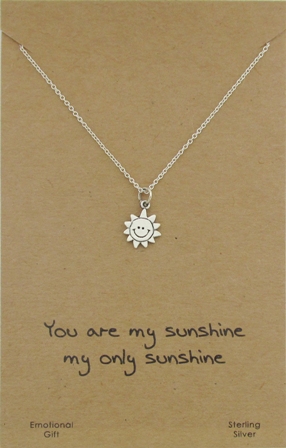 The smiley sunshine pendant necklace